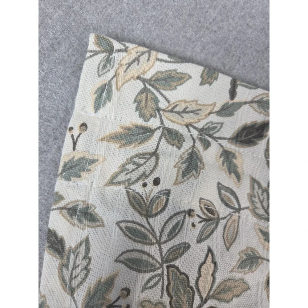 Waverly Valance Cottage Green Leaf Rod Pocket Curtain 15x52 Earth Nature Country